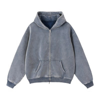 Zip-Through Boxy Fleece Hoodie ALIÉ