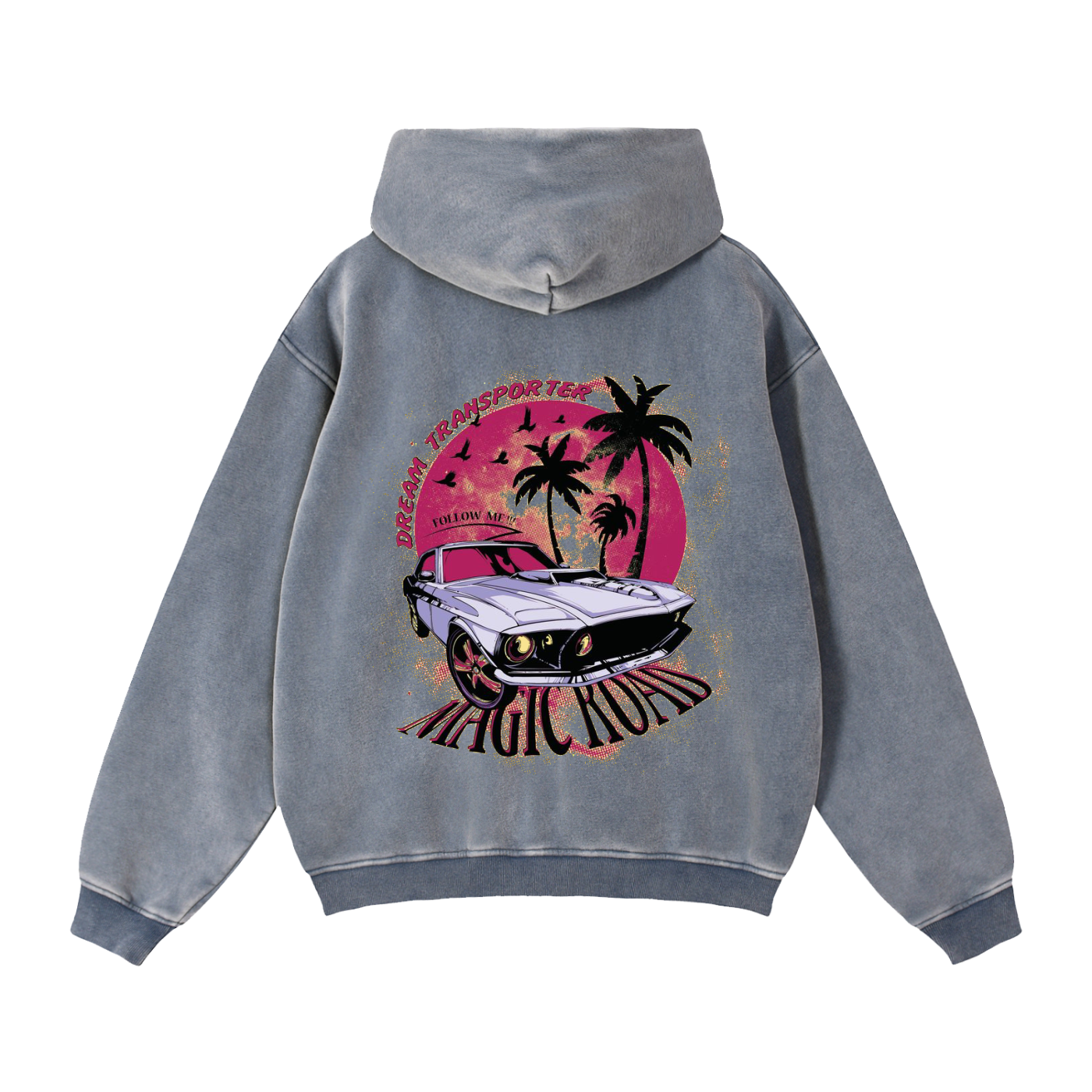 Zip-Through Boxy Fleece Hoodie